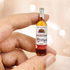 Harewu miniature wine bottles for dollhouse decor, perfect as a charming kitchen accent