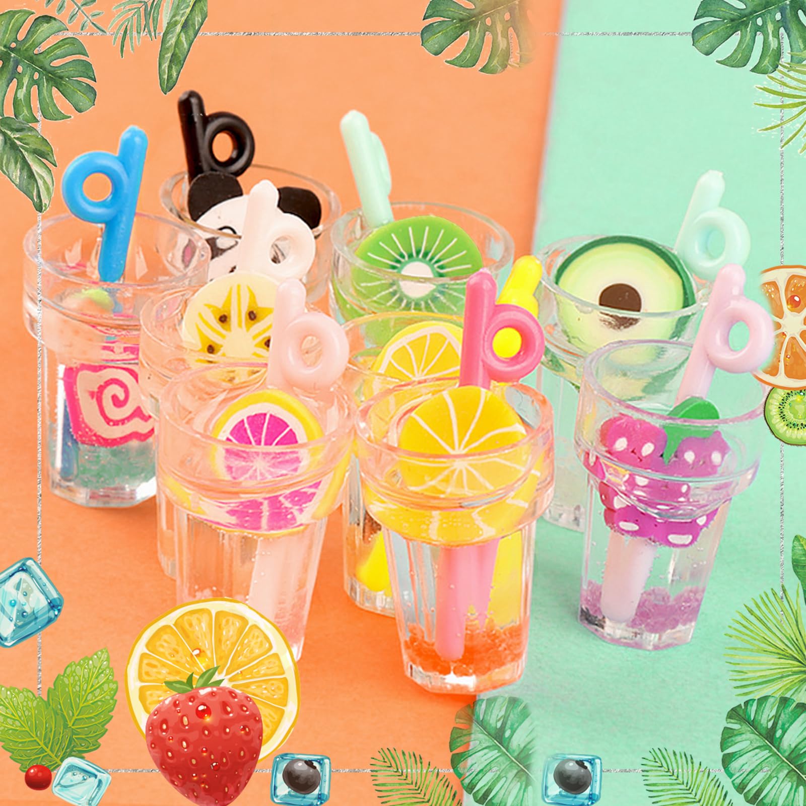Harewu resin and plastic mini bottles offer eco-friendly hobby accents.
