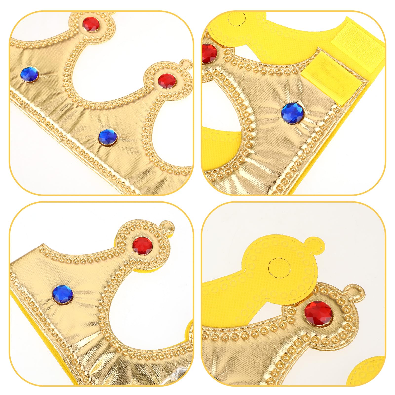 Hariendny Prince Golden King Crown worn during royal pretend play.
