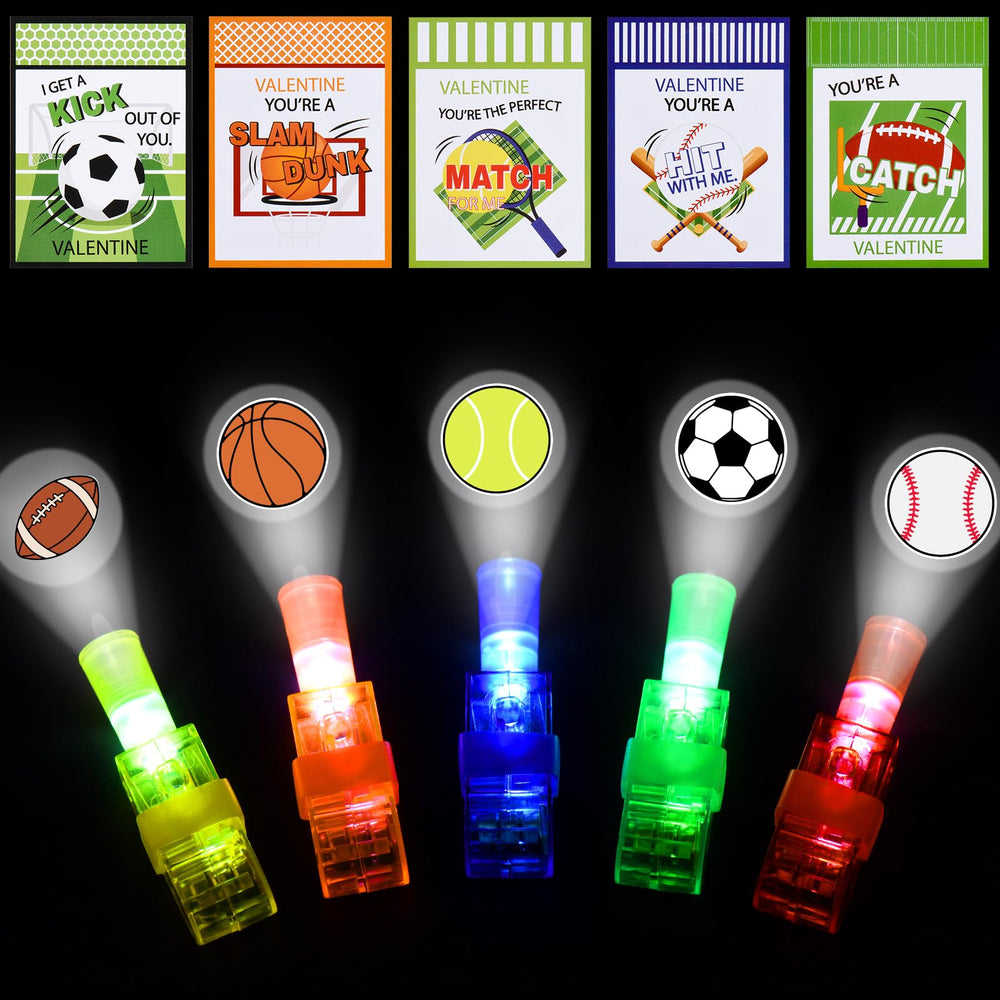 Harkta finger light football pattern glows for active sports-themed party fun