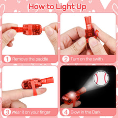 Harkta finger light tennis pattern glows, perfect for party games