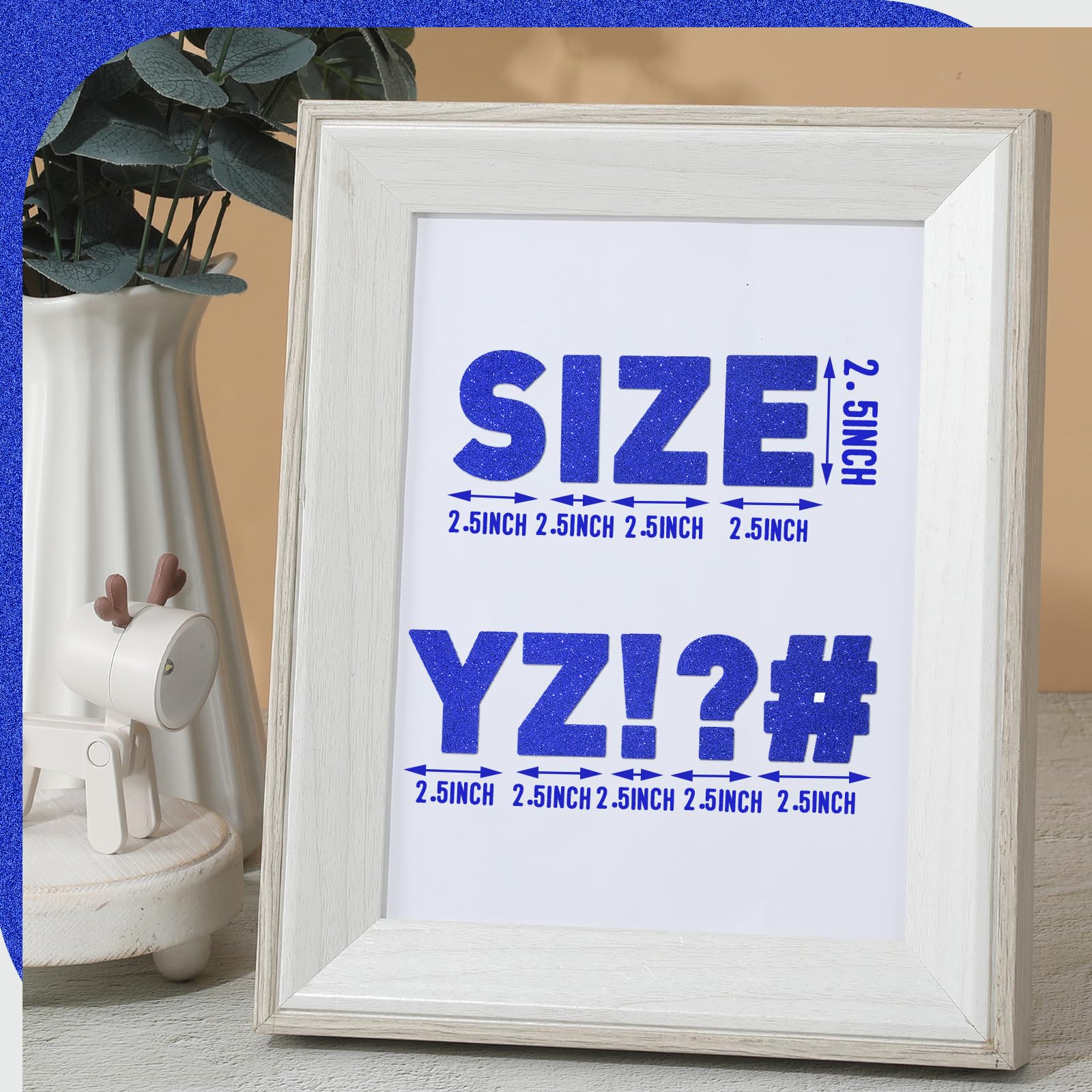 Harloon large font alphabet stickers added sparkle to bulletin boards.