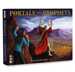 Harmon Games Portals and Prophets second printing cover, ideal for family game night.