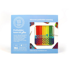 Harrisville Designs cotton loops rainbow pack for vibrant, durable potholder weaving.