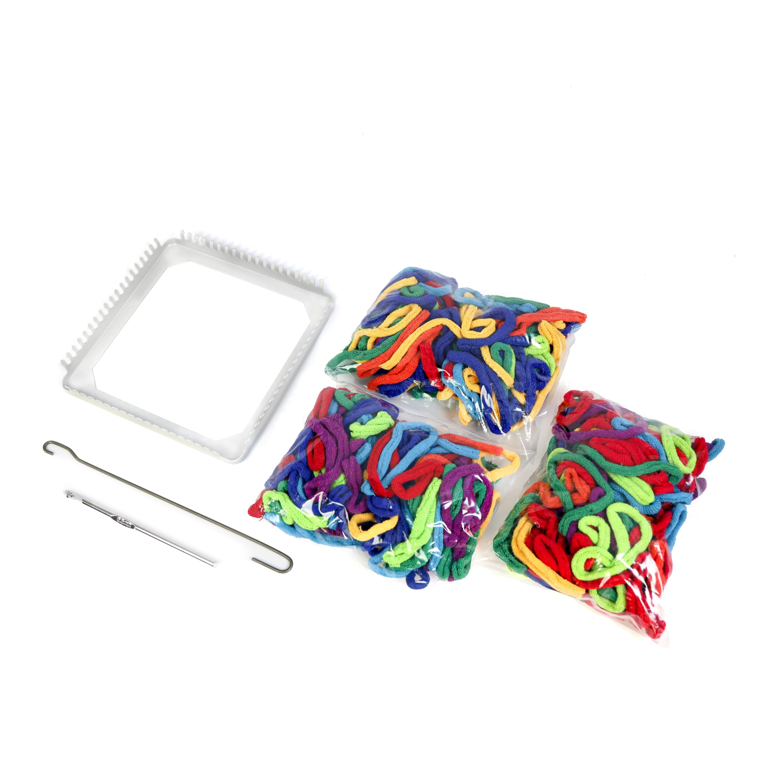 Harrisville Designs illustrated instructions guide creative, beginner-friendly potholder projects.