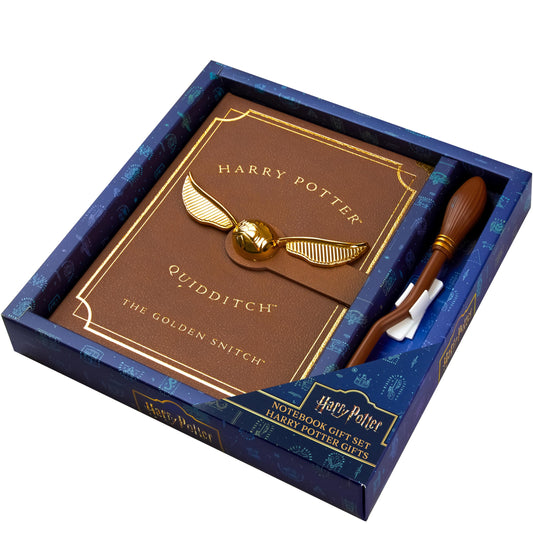 Harry Potter A5 notebook with broomstick pen for kids, ideal for school notes and creative journaling.
