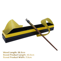 Harry Potter Hufflepuff collector's packaging with vellum overlay elevates presentation.