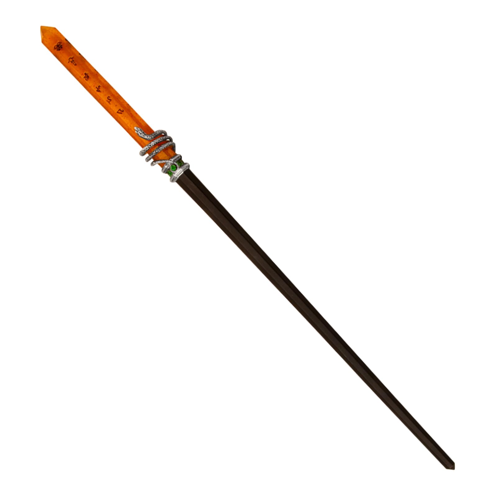 Harry Potter Slytherin wand octagonal handle showcases iconic heirloom styling.