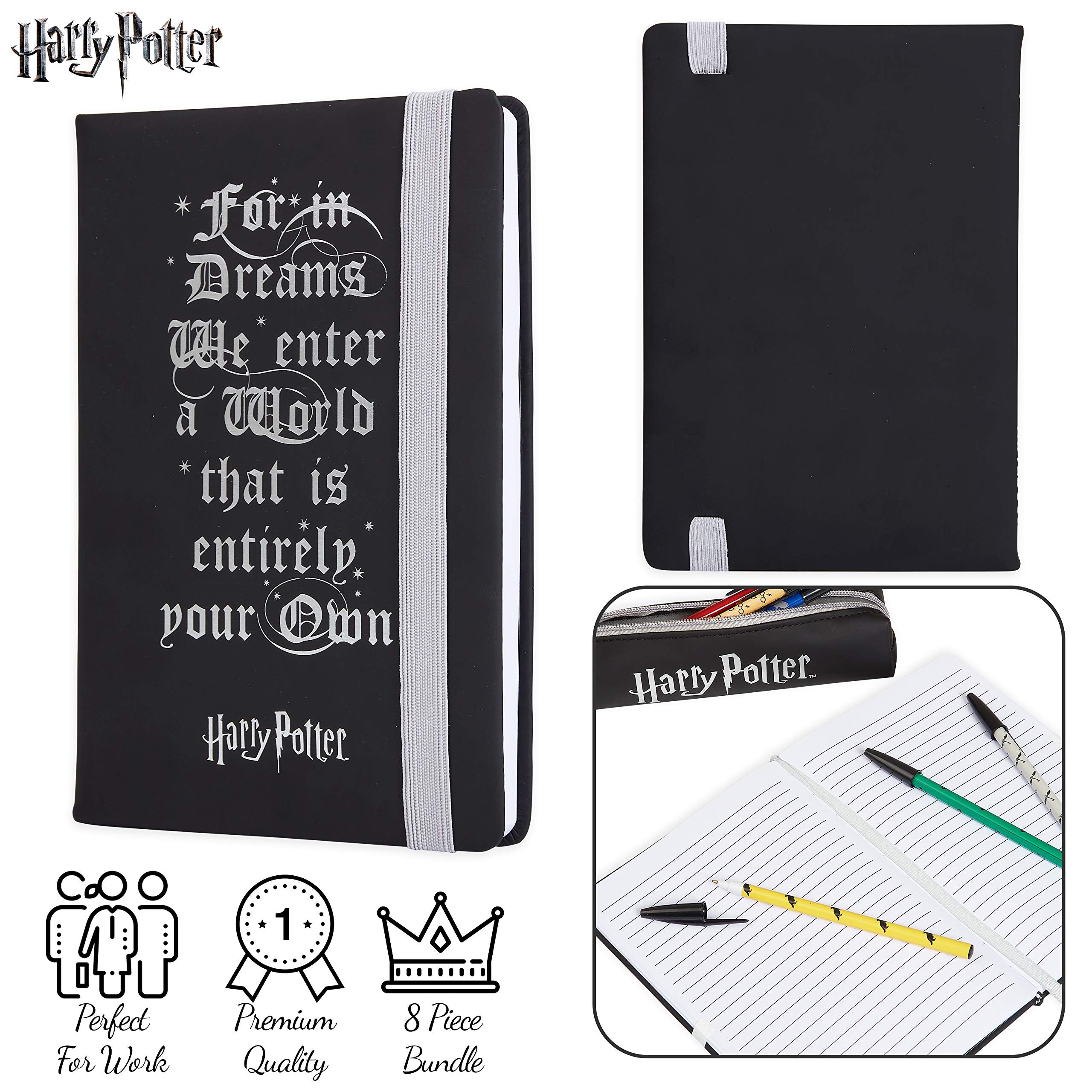 Harry Potter notebook open page ideal for notes and study sessions