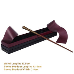 Harry Potter Sword of Gryffindor wand features ruby-like jewels catching the light.
