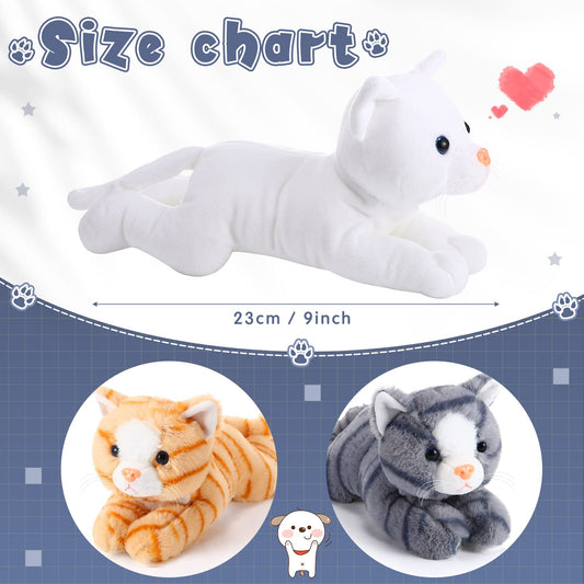 Harrycle cat plush orange, vibrant companion ideal for gift and bedroom decor.