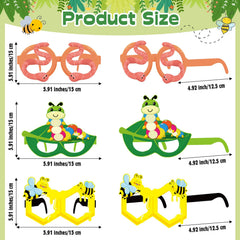 Harrycle Butterfly-Ladybug Design Glasses add playful charm to celebrations.