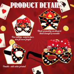 Harrycle casino night glasses with dice motif for casino-themed celebrations.