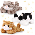Harrycle cat plush in black color, soft cuddle companion for kids and naps.