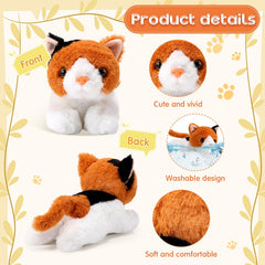 Harrycle gray cat plush ideal for naptime snuggles and bedtime