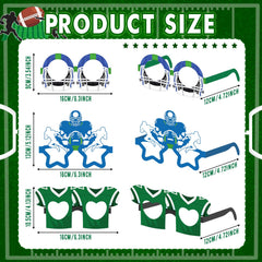 Harrycle helmet and jersey glasses props add authentic game day vibes
