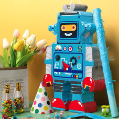 Harrycle complete robot pinata set with accessories.