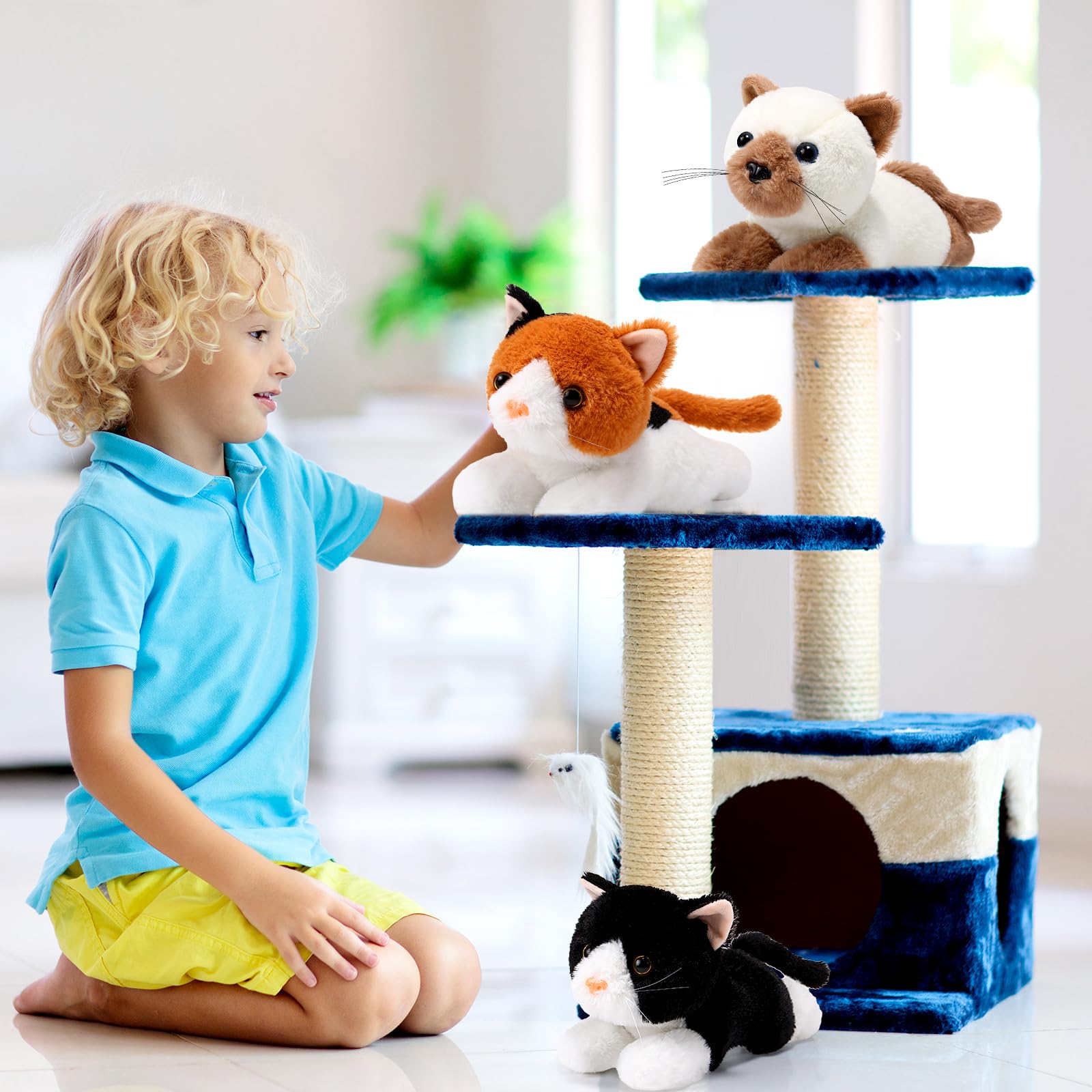 Harrycle plush kittens enhance home decor and party favors