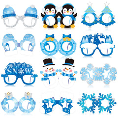 Harrycle snowflake eyeglasses with winter party vibe, ideal for photos