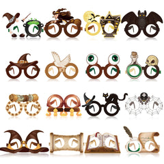 Harrycle wizard glasses with pattern designs for fun photo props at parties