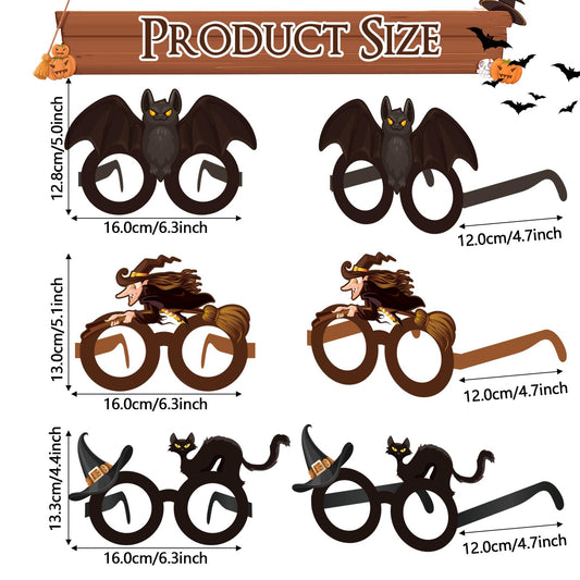 Harrycle wizard pattern glasses ideal for Halloween photo booths