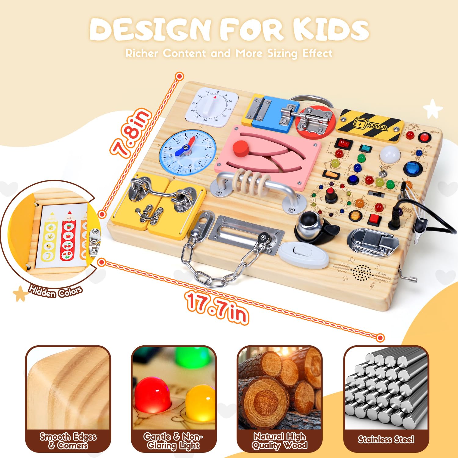 HarVow Busy Board gift-ready packaging makes a thoughtful developmental gift for toddlers.