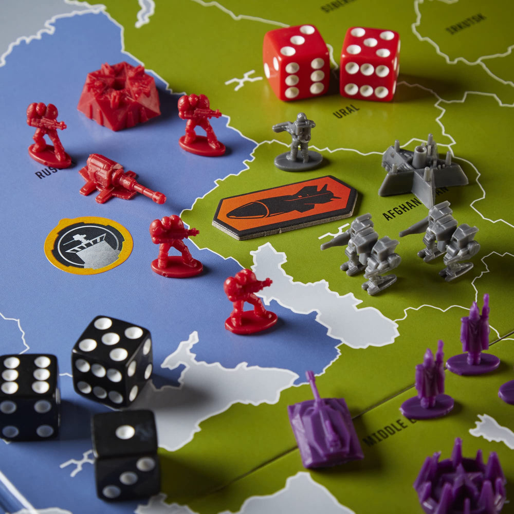 Hasbro Avalon Hill Risk Legacy sticker pack ready to customize the board.