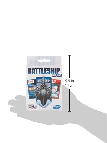 Hasbro Battleship Card Game ages 7 and up for family fun.