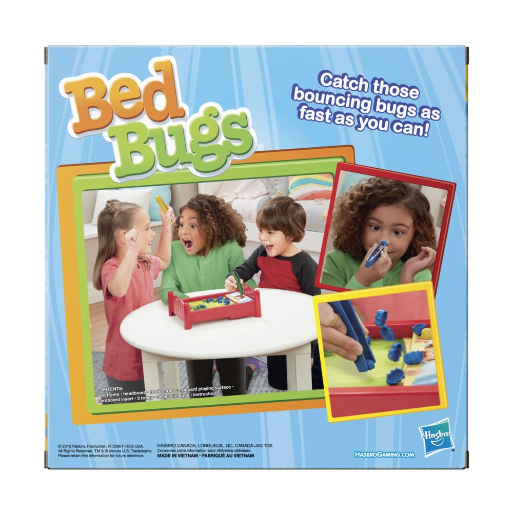 Hasbro Bed Bugs family-friendly moment with kids enjoying the game.