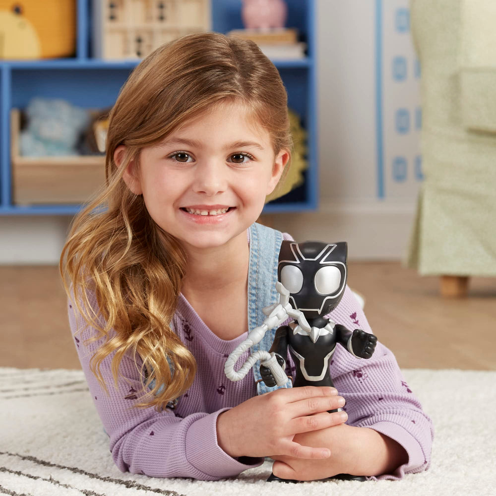 Hasbro Black Panther figure designed for preschool Marvel adventures inspired by Disney Junior.