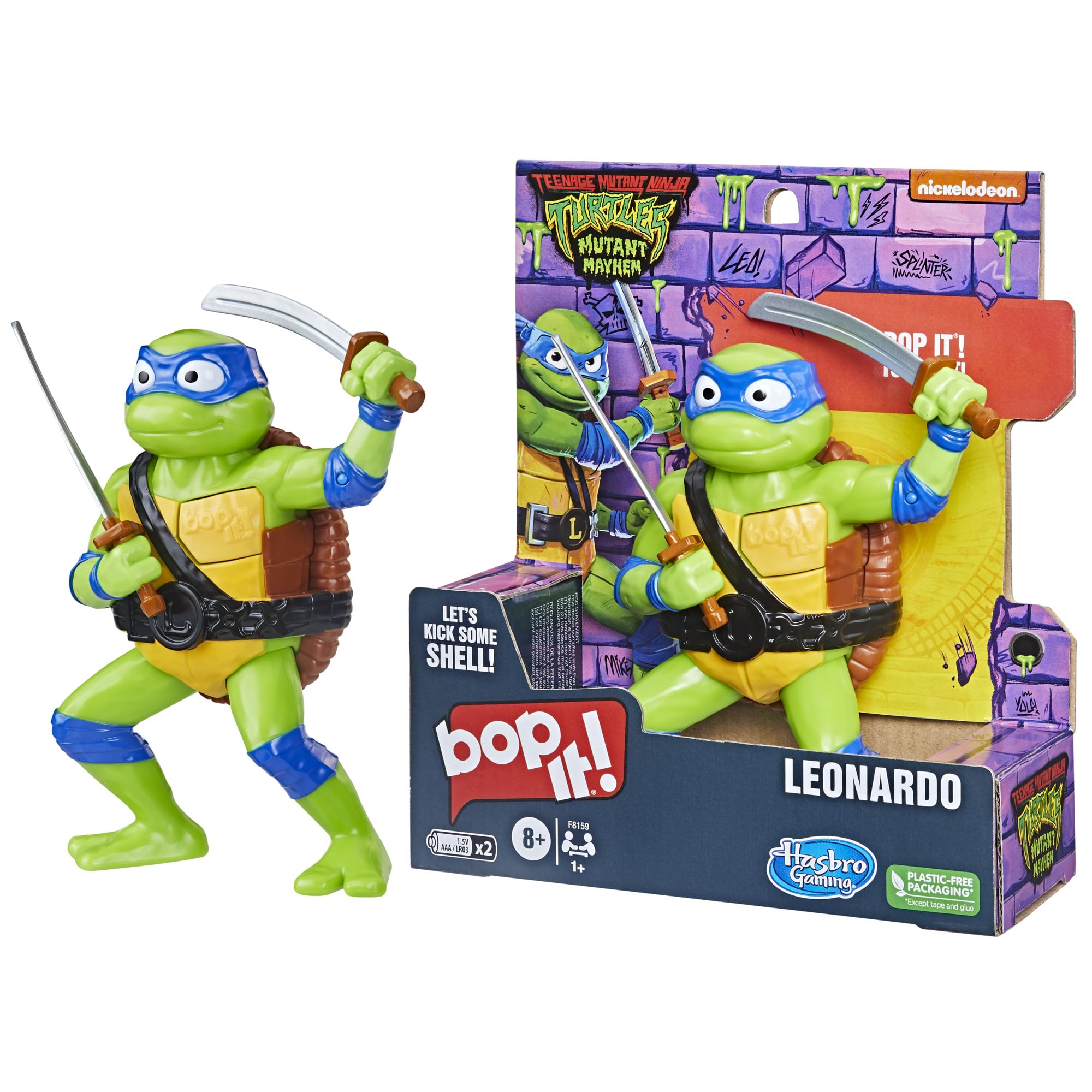 Hasbro Bop It Leonardo buttons image highlighting tactile controls