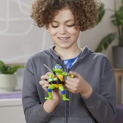 Hasbro Bop It Leonardo feet pull image for active motion play