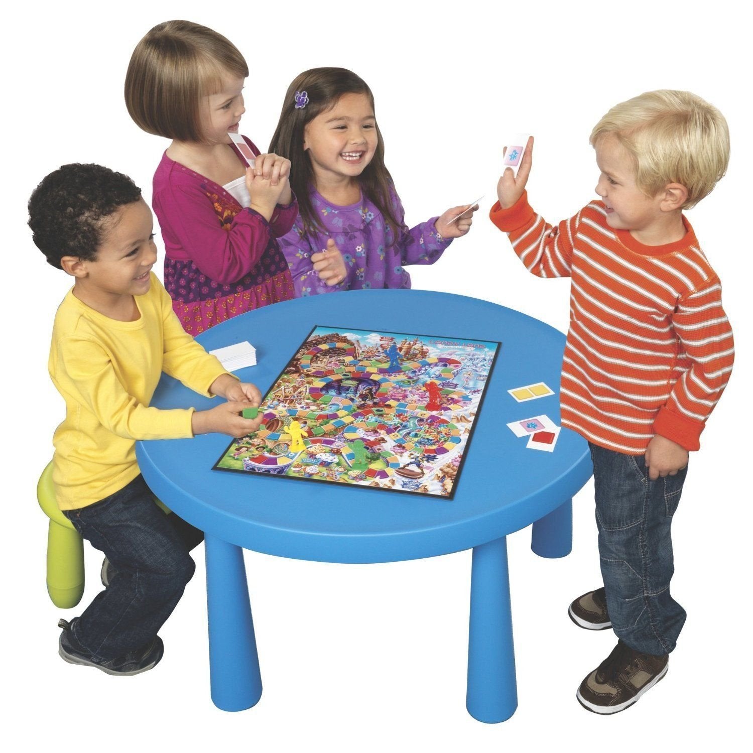Hasbro Candy Land castle ending path highlights goal orientation for kids.