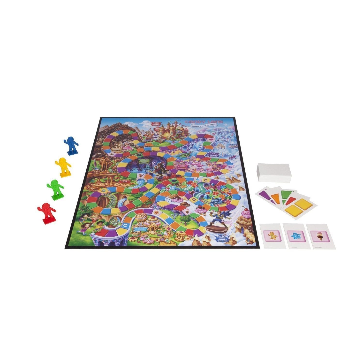 Hasbro Candy Land color cards deck guides non-readers through colors.