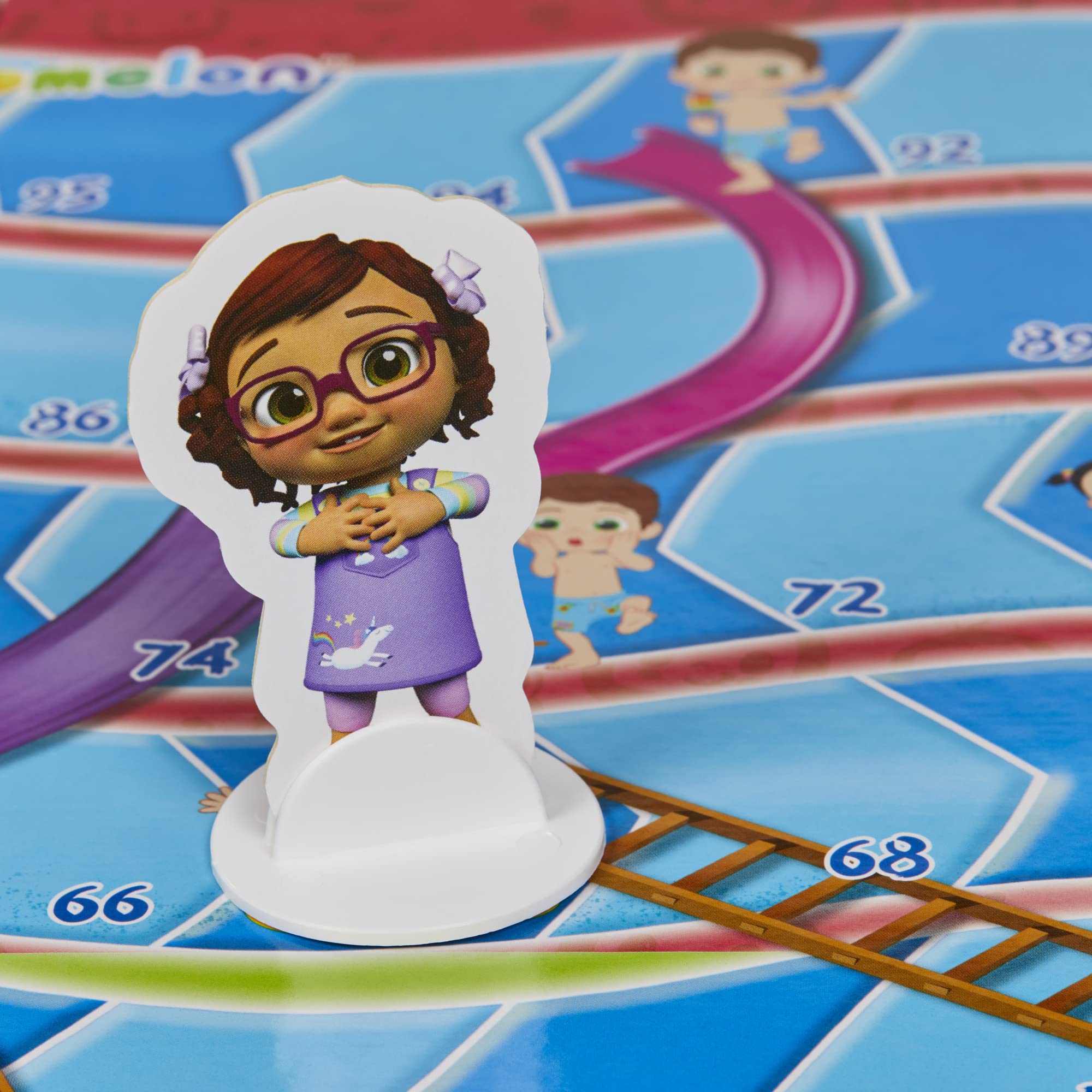 Hasbro Gaming Chutes and Ladders CoComelon Edition suitable for ages 3 and up.