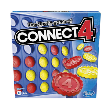 Hasbro Connect 4 Classic Grid game ready for family play and easy setup