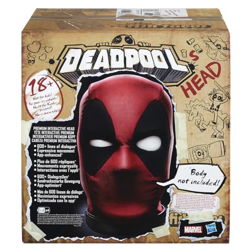 Hasbro Deadpool’s Head sensors and motors enable responsive interactive reactions.