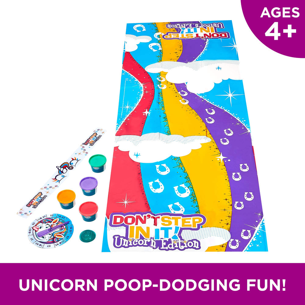 Hasbro Don’t Step In It Unicorn Edition rainbow clay piles spark creative play.