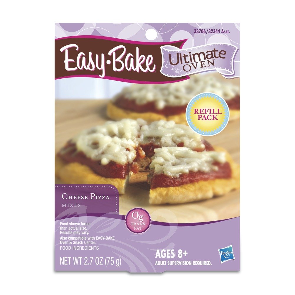 Hasbro Easy-Bake Ultimate Oven Cheese Pizza Mix ready for kid-friendly baking