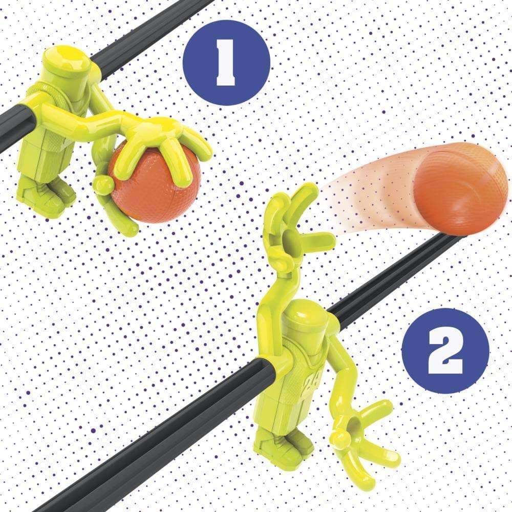 Hasbro Foosketball two-player setup enables competitive play.