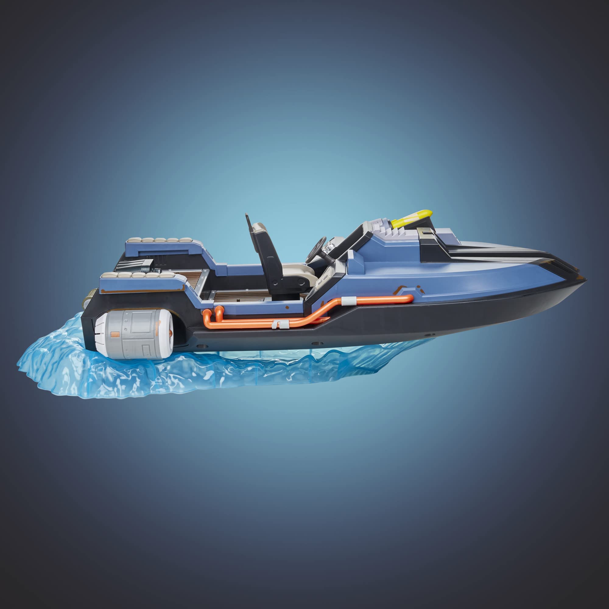 Hasbro Fortnite Victory Royale Squad Assembly on motorboat deck