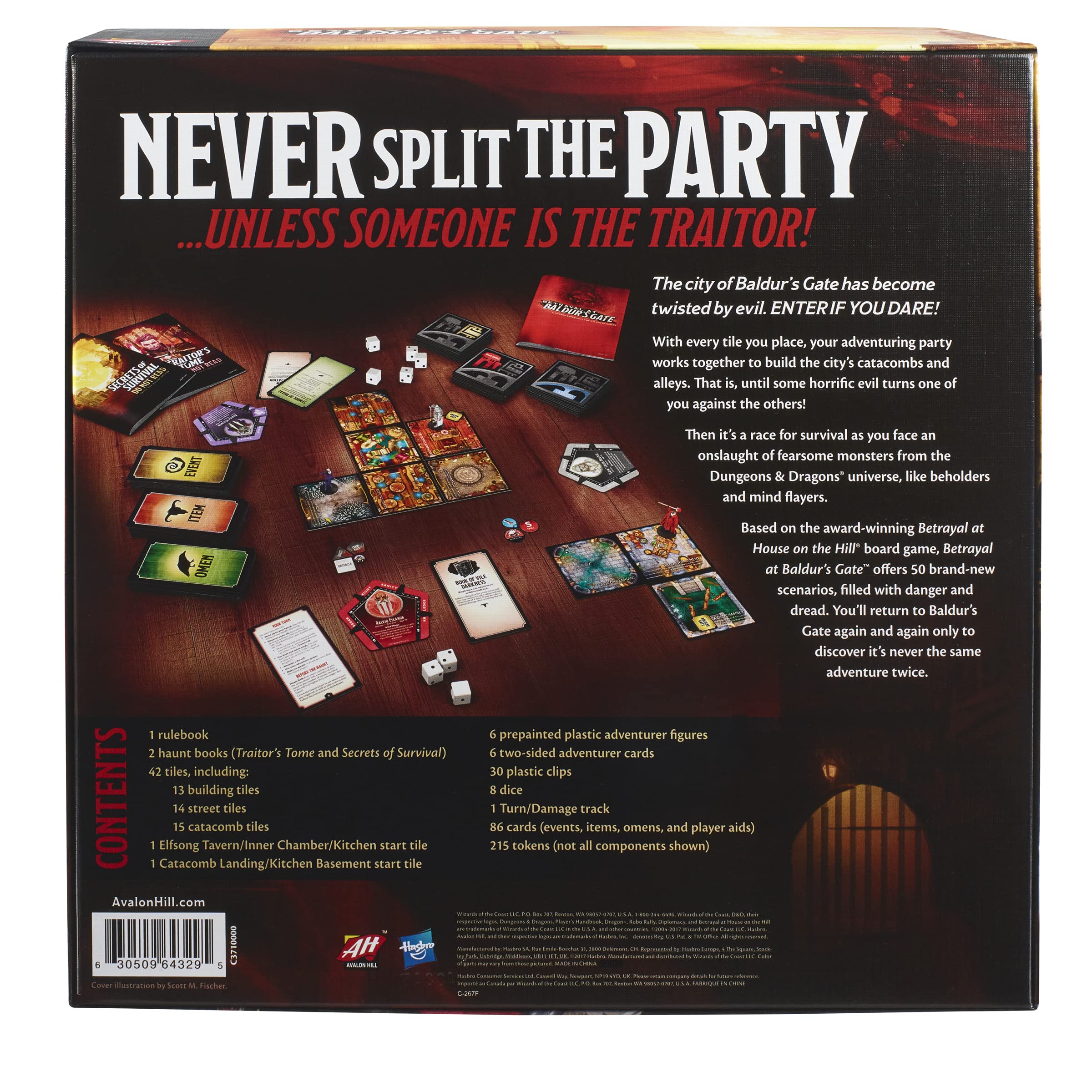 Hasbro Gaming Avalon Hill Betrayal at Baldur's Gate hidden traitor mechanic heightens suspense
