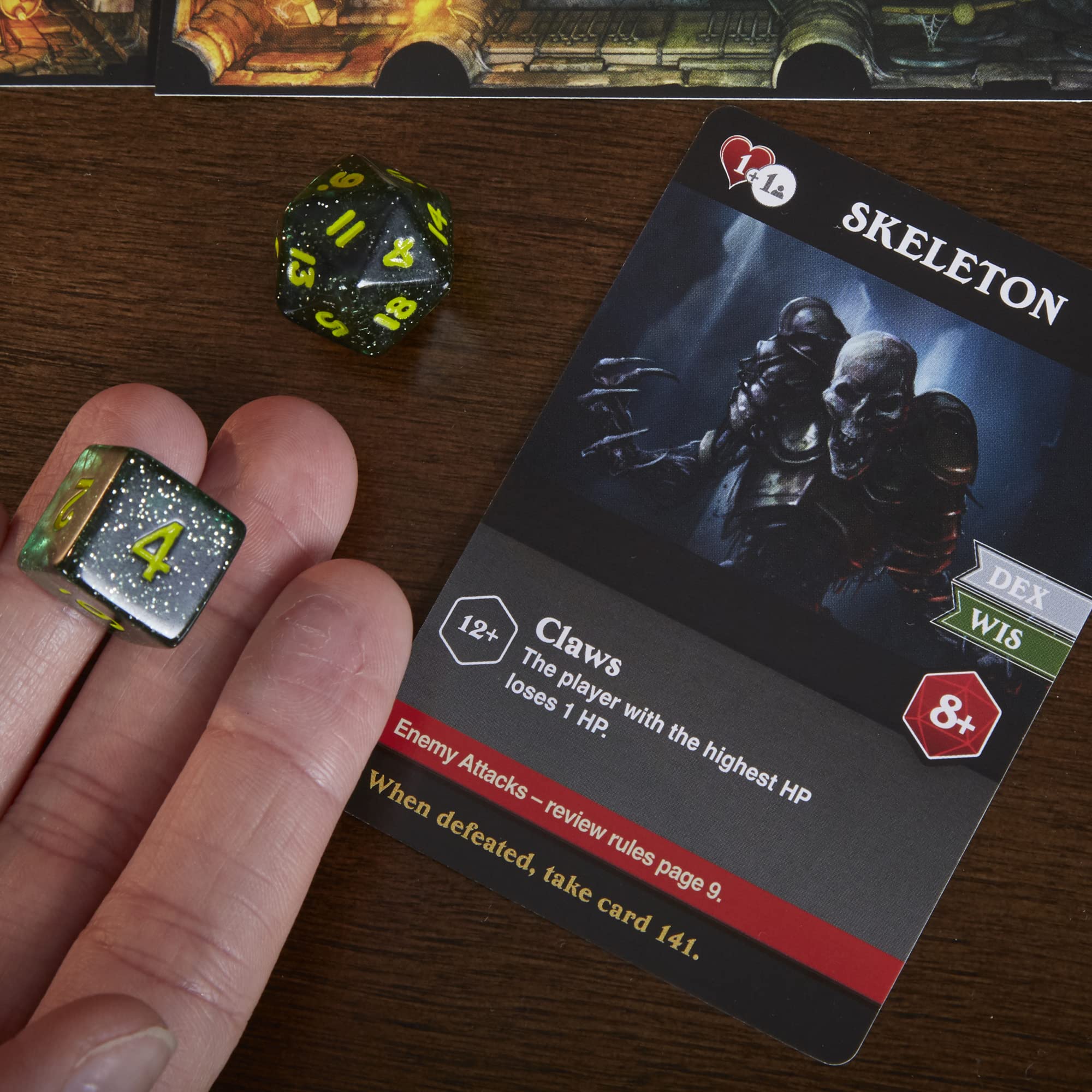 Hasbro Gaming Bedlam in Neverwinter tavern setting invites social storytelling between acts.