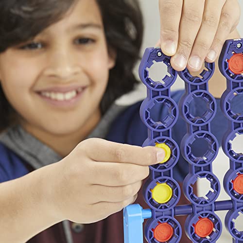 Hasbro Connect 4 Spin two play modes for different skill levels.