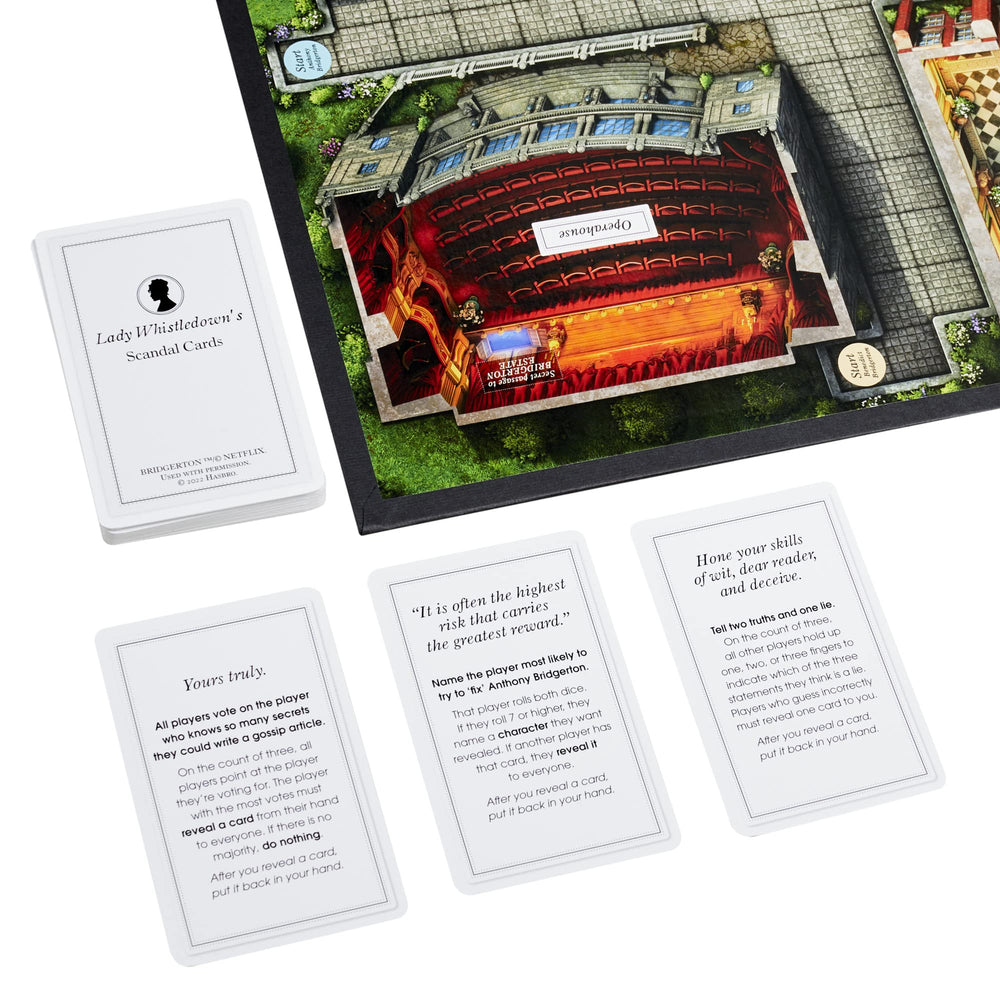 Hasbro Gaming Clue: Bridgerton Edition Scandal cards, spark intrigue and faster clue turns.