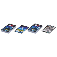 Hasbro Gaming Clue Card Game players asking questions to deduce the culprit