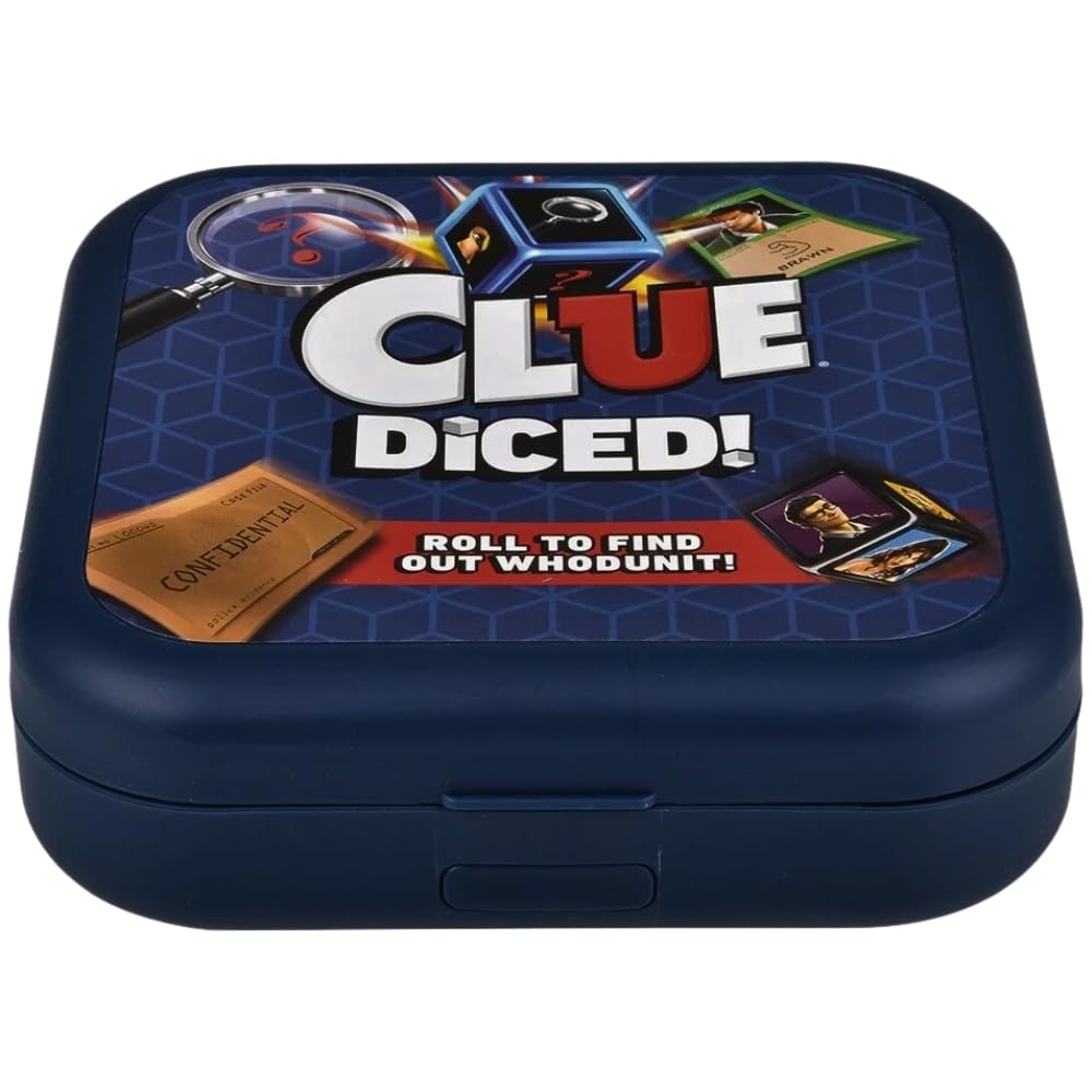 Hasbro Gaming Clue Diced suspect dice in action for faster deduction.