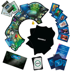 Hasbro Gaming Clue Escape World’s Fair puzzle cards guiding problem solving.