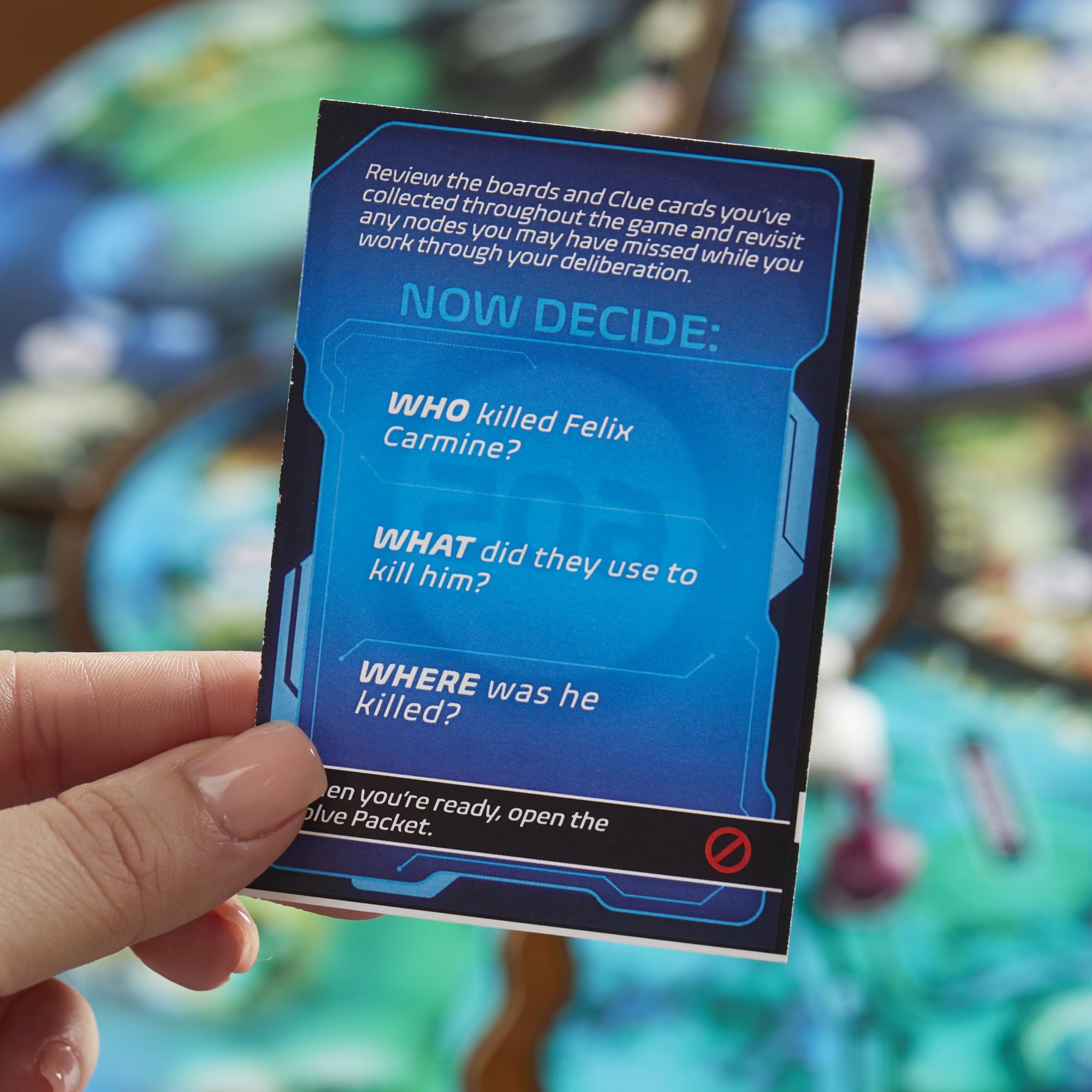 Hasbro Gaming Clue Escape World’s Fair secret tool used to collect evidence.