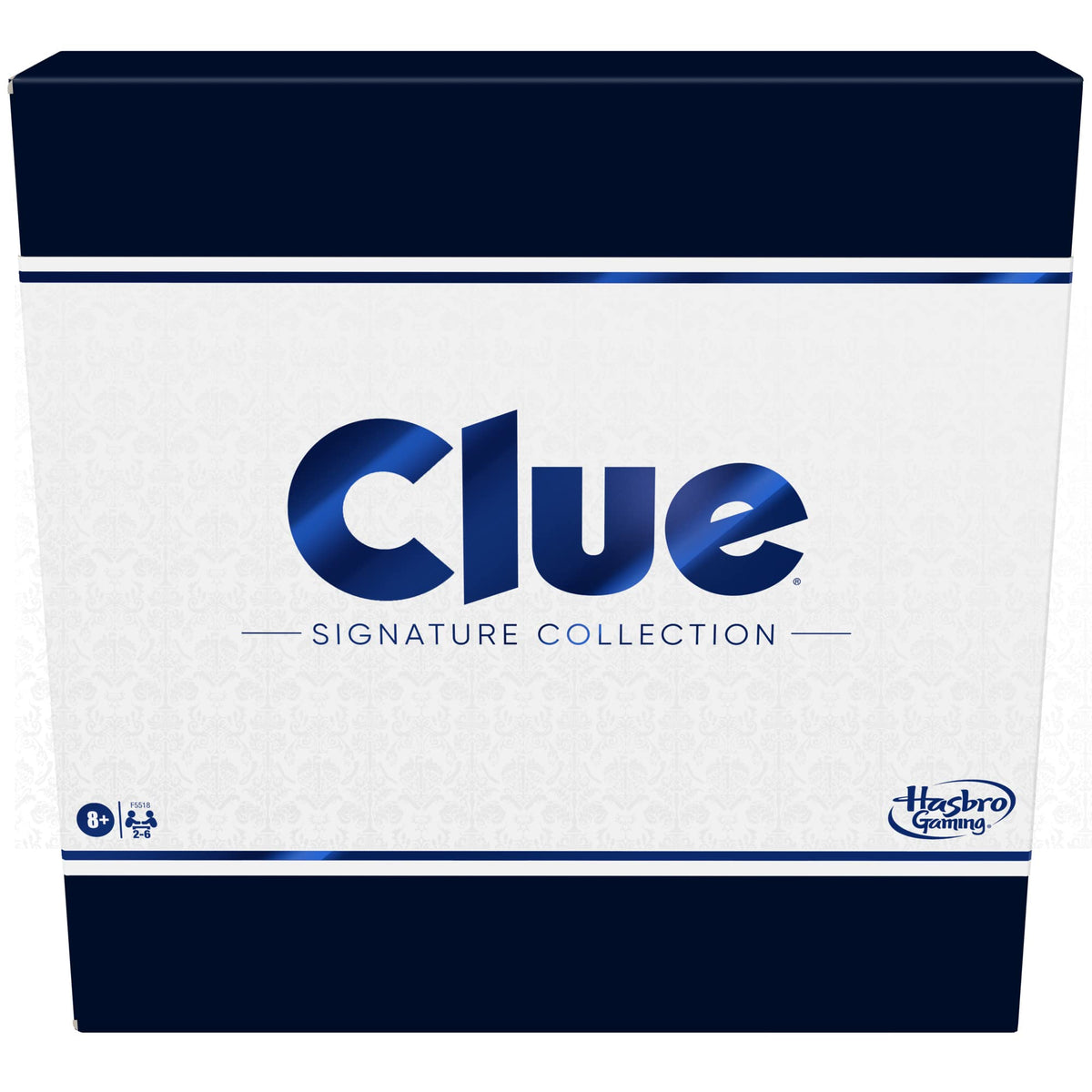 Hasbro Gaming Clue Signature Collection cover art highlighting premium design for display